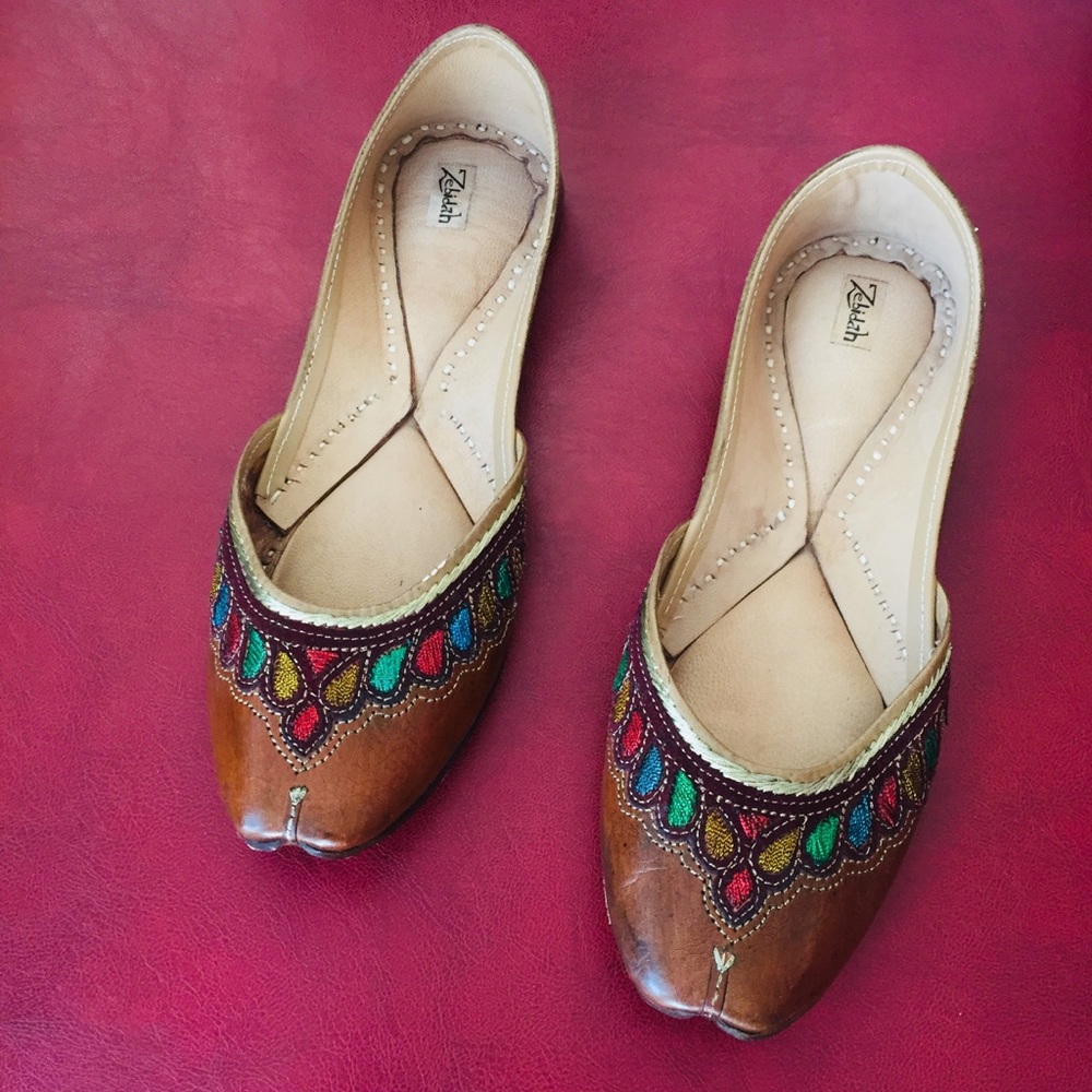 Handmade leather flats - Picture 4 of 7
